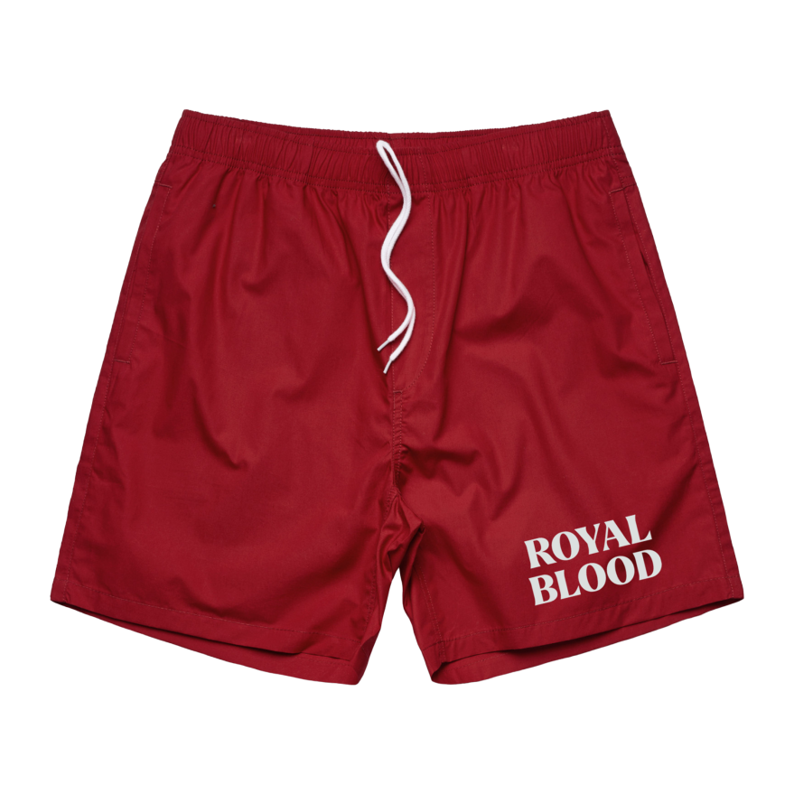 Royal Blood Red Beach Shorts
