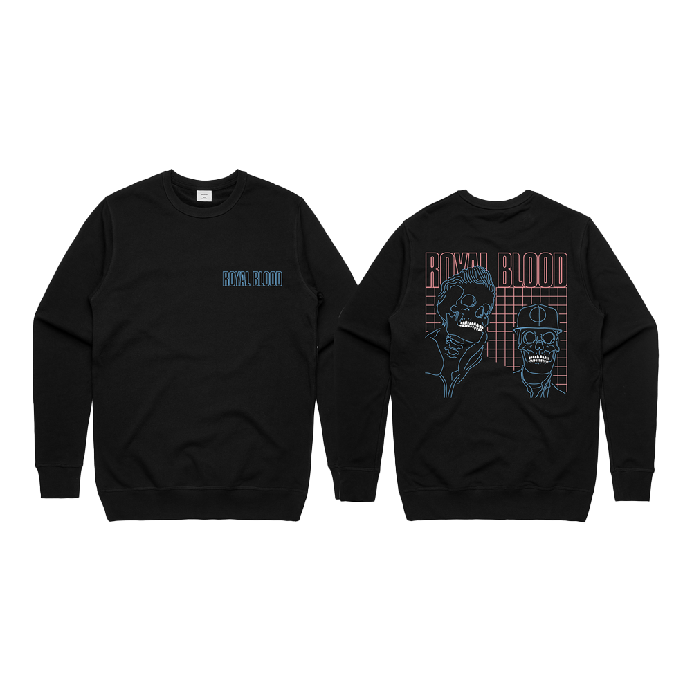Skeletons Black Crewneck