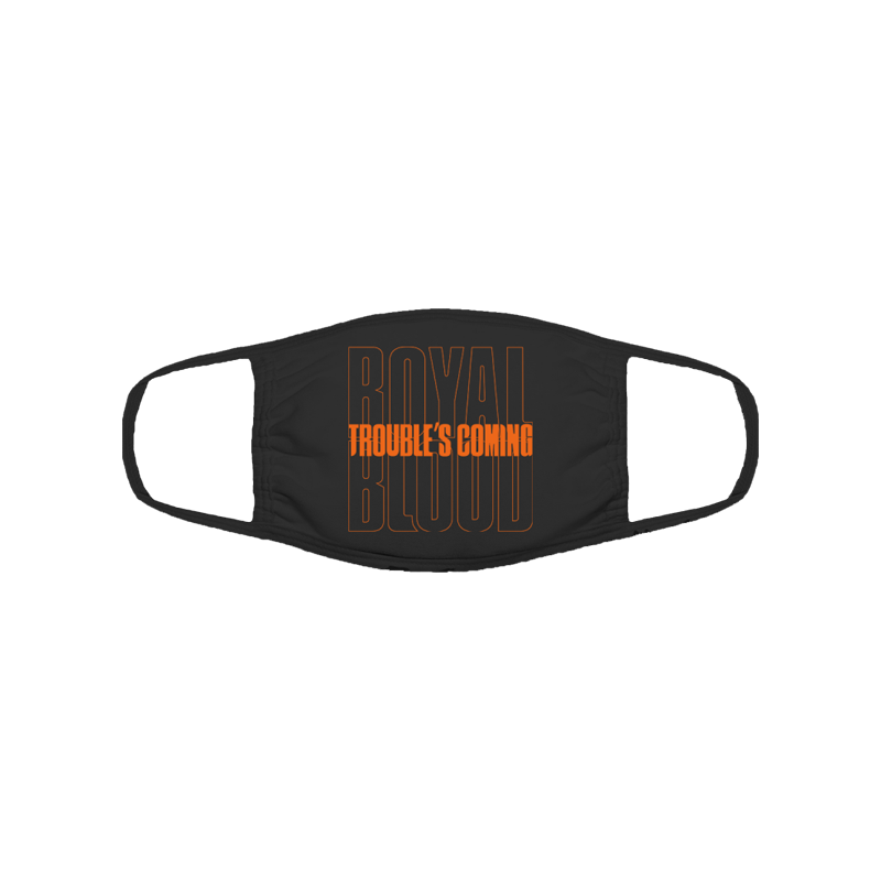 Trouble's Coming Black Face Mask