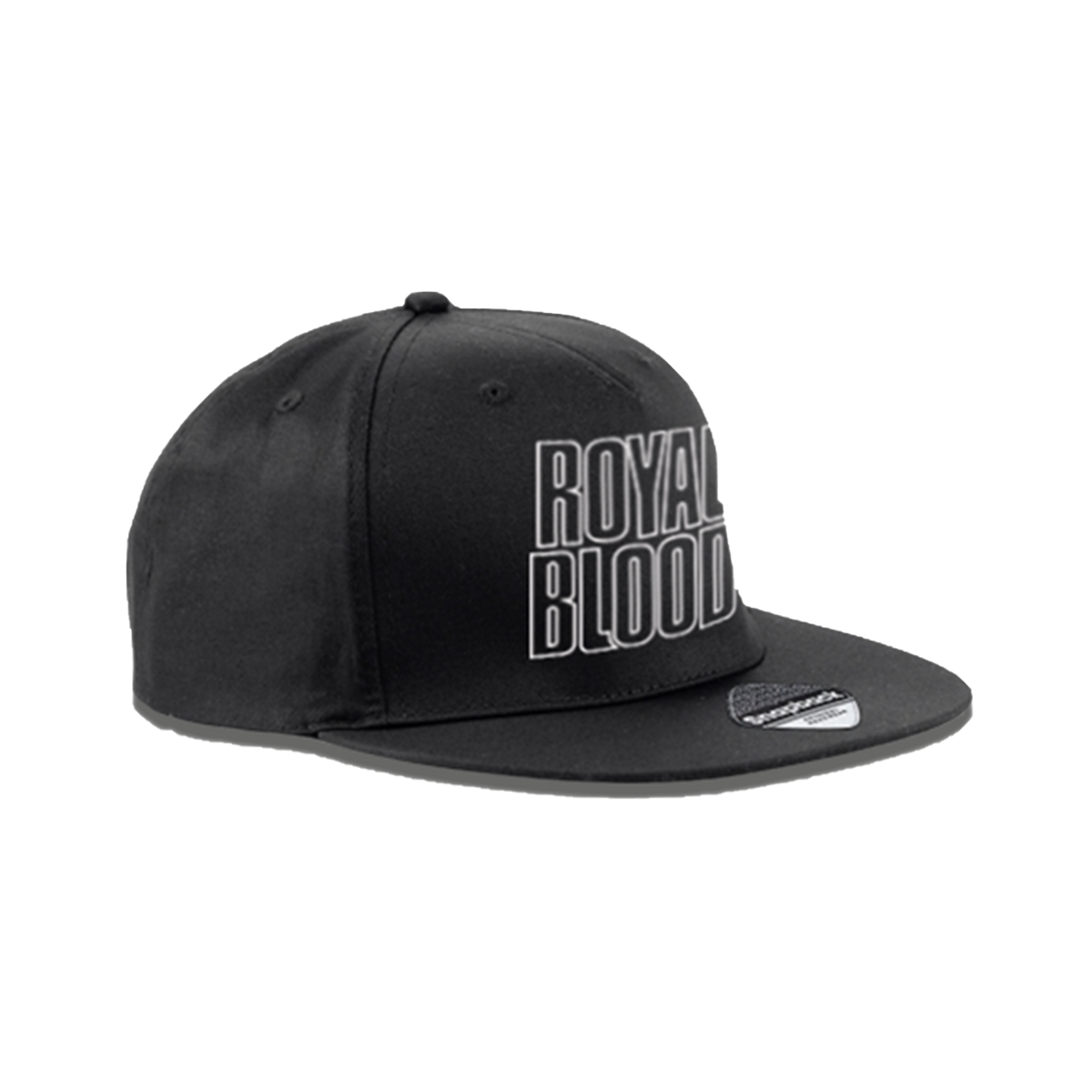 Logo Embroidered Flat Brim Hat