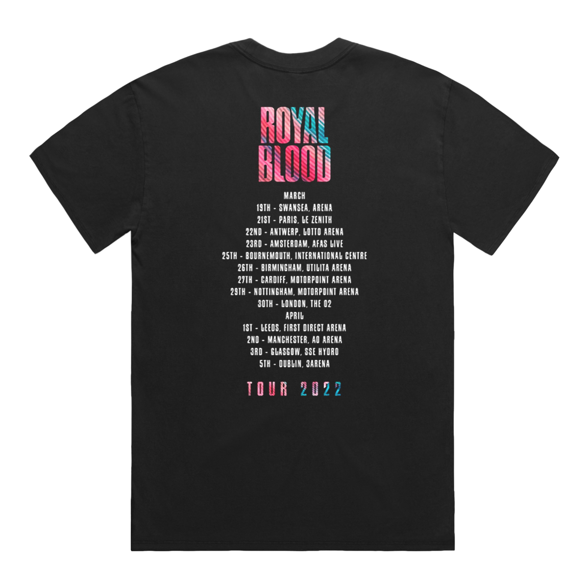 Typhoons 2022 Tour Black T-Shirt