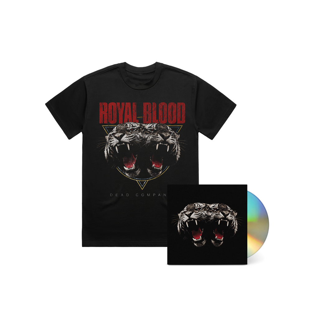 Dead Company | Shaped Cover Black T-Shirt + CD Bundle