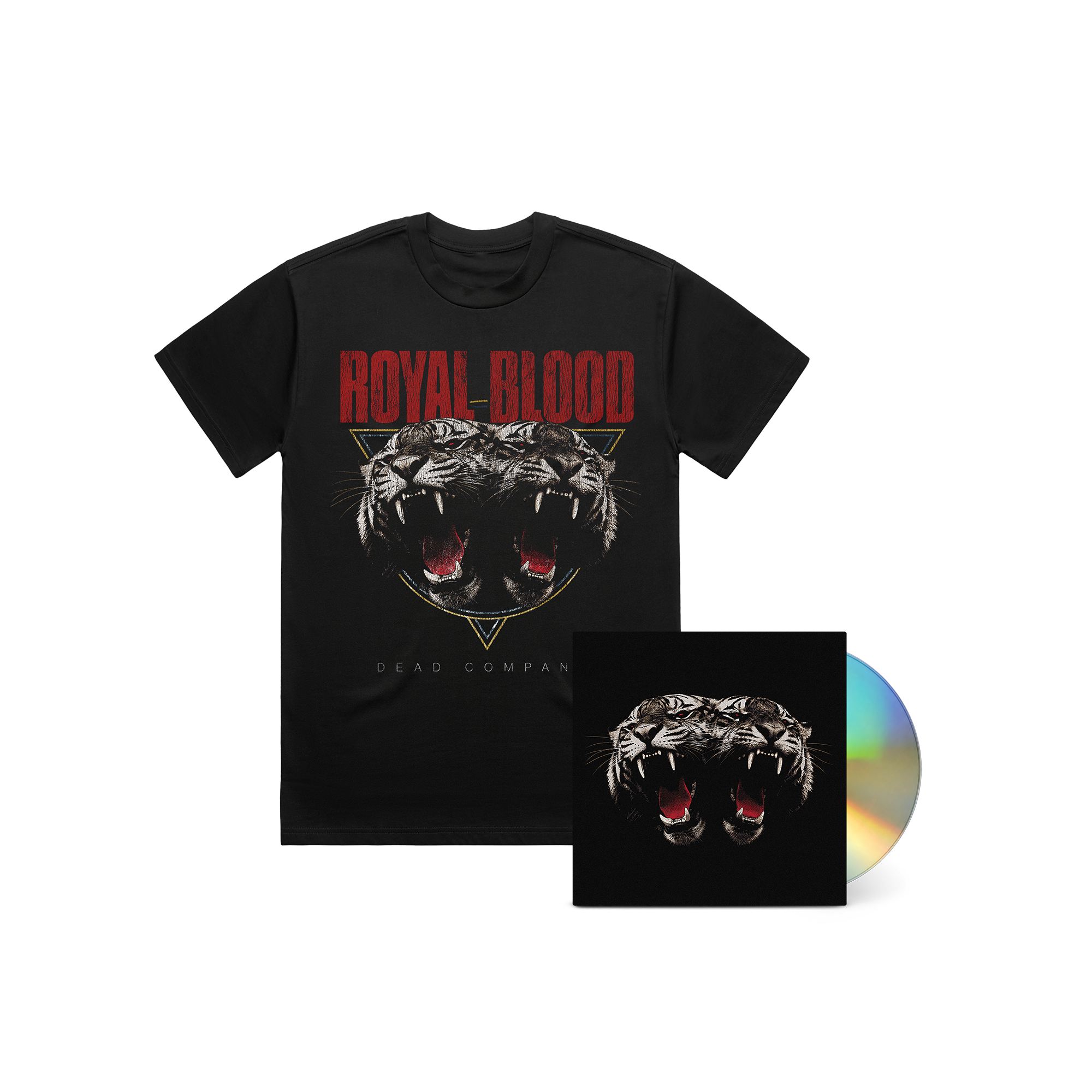 Dead Company | Shaped Cover Black T-Shirt + CD Bundle