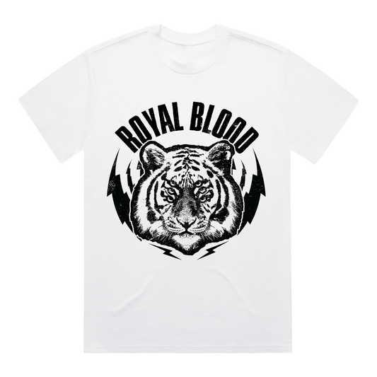 Royal Blood - Tiger Tee White (Short Sleeve)