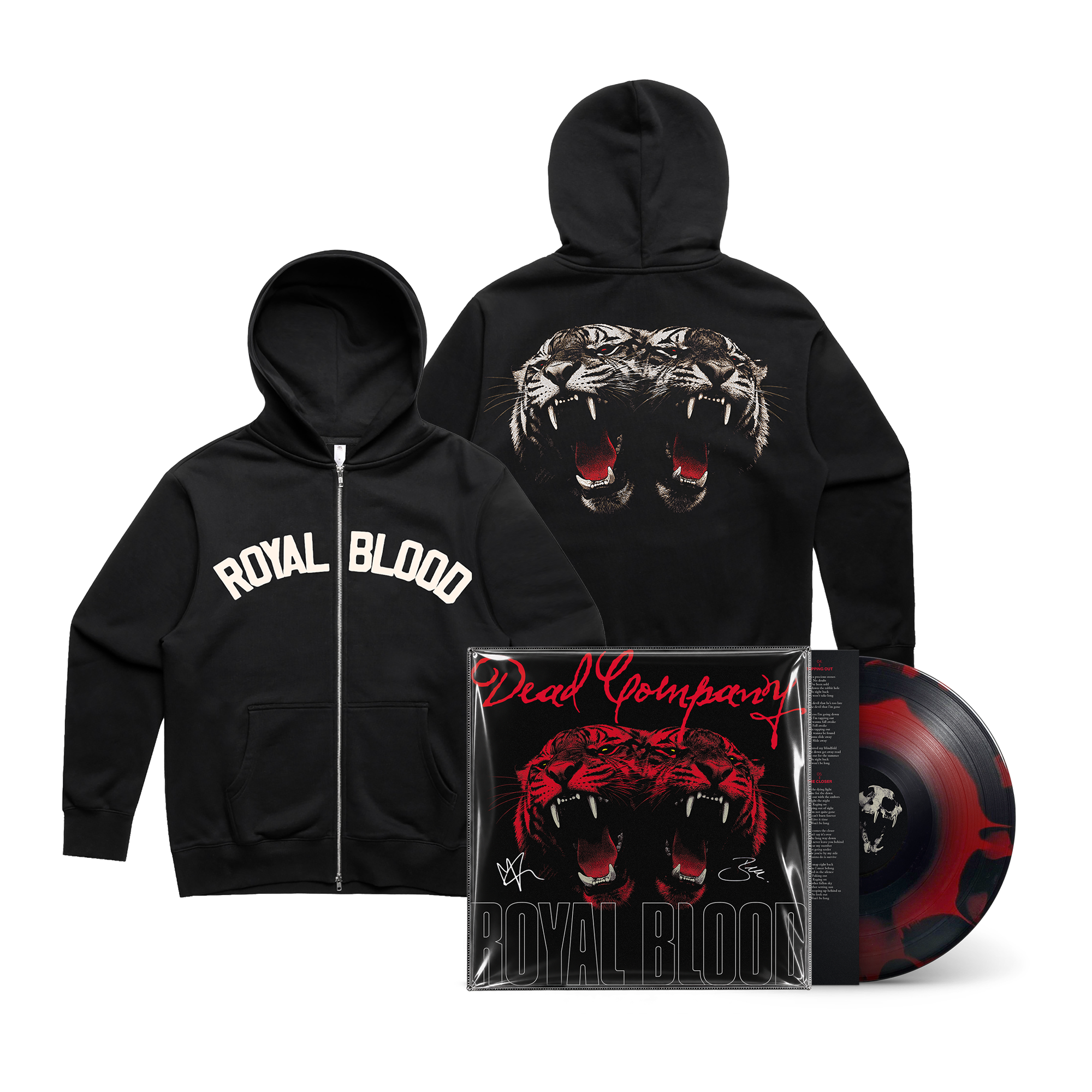Dead Company | Zip Up Hoodie + Signed Deluxe Vinyl