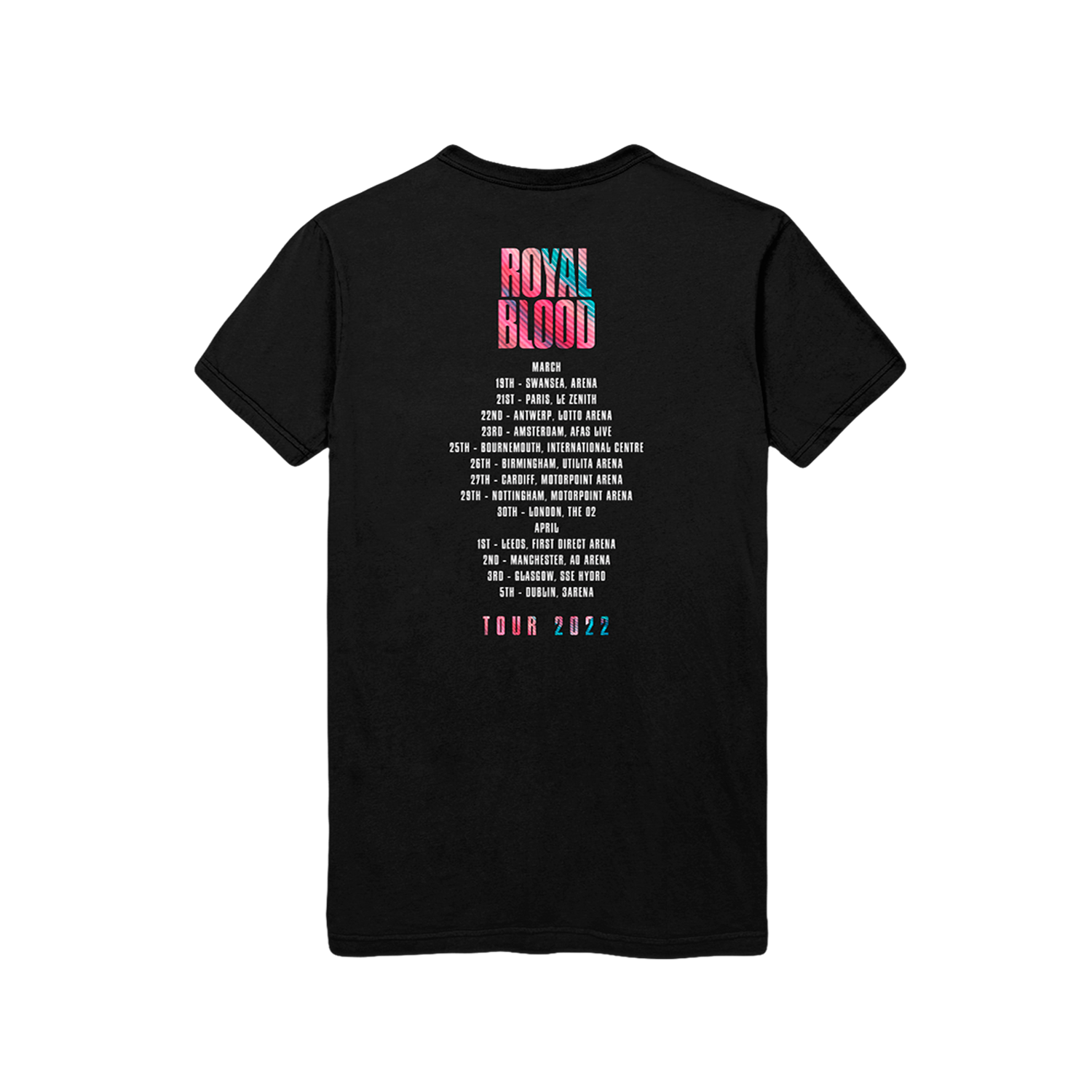 Typhoons 2022 Tour Black T-Shirt